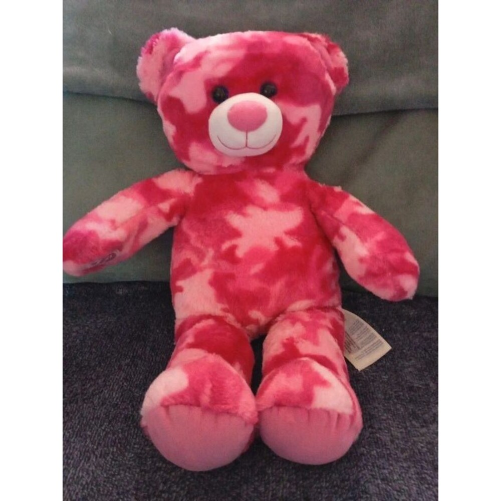 Build-A-Bear Workshop Pink Camouflage Teddy Bear